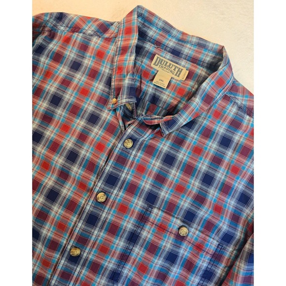 Duluth Trading Co. Other - Duluth Trading Relaxed Fit Men's 3XL Plaid Short Sleeve Bugand Tall